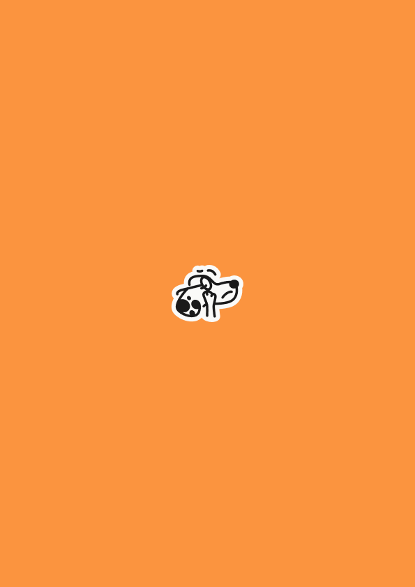 Waldo mascot centered on a vivid orange field